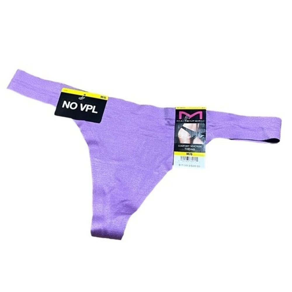 Maidenform Comfort Devotion‎ Thong Purple Medium 6
